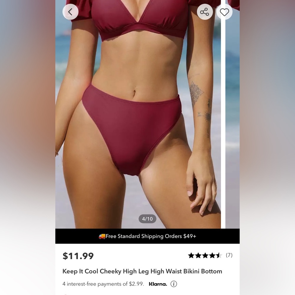 CUPSHE High Waisted Bottom